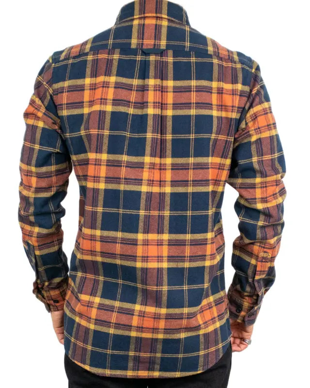 Fjällräven Övik Twill flanellskjorta i rostruta, baksida