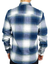Lee Leesure Shirt Dress Blues i blå skuggruta, baksida