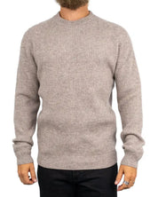 Resteröds Michael stickad tröja i sandbeige, framsida