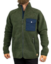 Fjällräven Vardag Pile Fleece i grönt, framsida