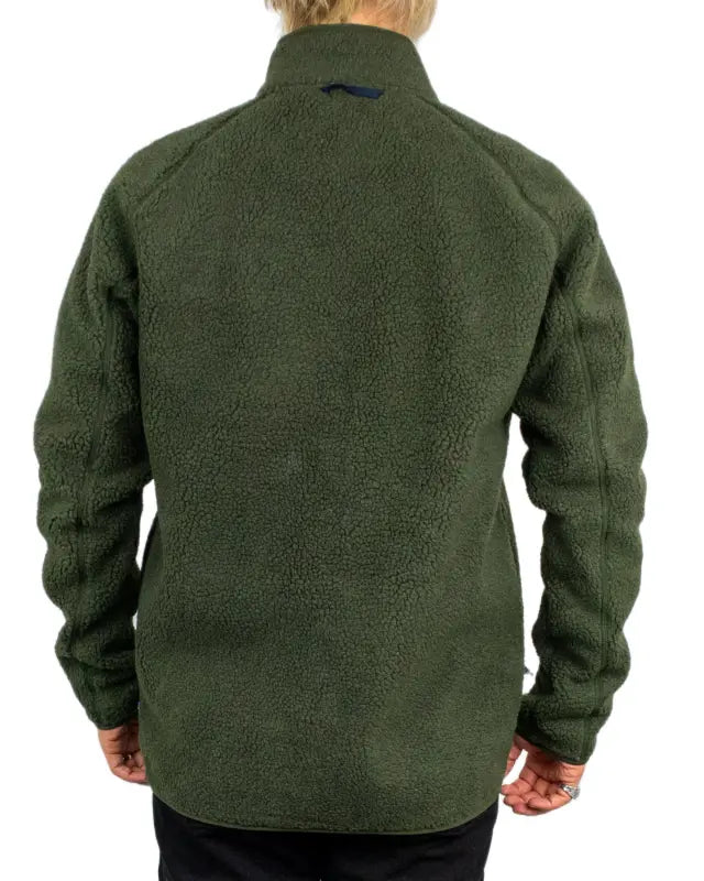 Fjällräven Vardag Pile Fleece i grönt, baksida