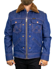 Wrangler Super Jeans Jacket Super Raw i blått, framsida