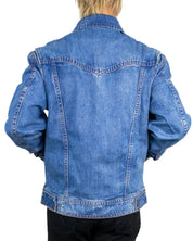 Wrangler Super Jeans Jacket Cowboy Fade i blått, baksida