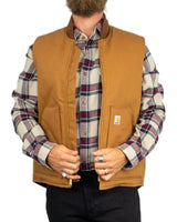 Carhartt - Väst - V01 Insulated Rib Collar - Brun