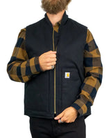 Carhartt - Väst - V01 Insulated Rib Collar - Svart