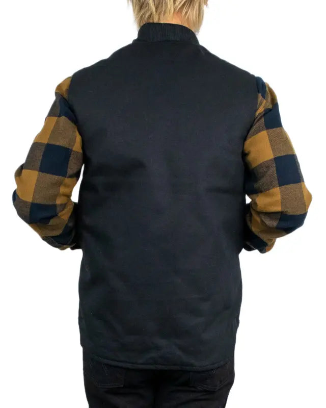 Carhartt V01 Insulated Rib Collar väst i svart, baksida