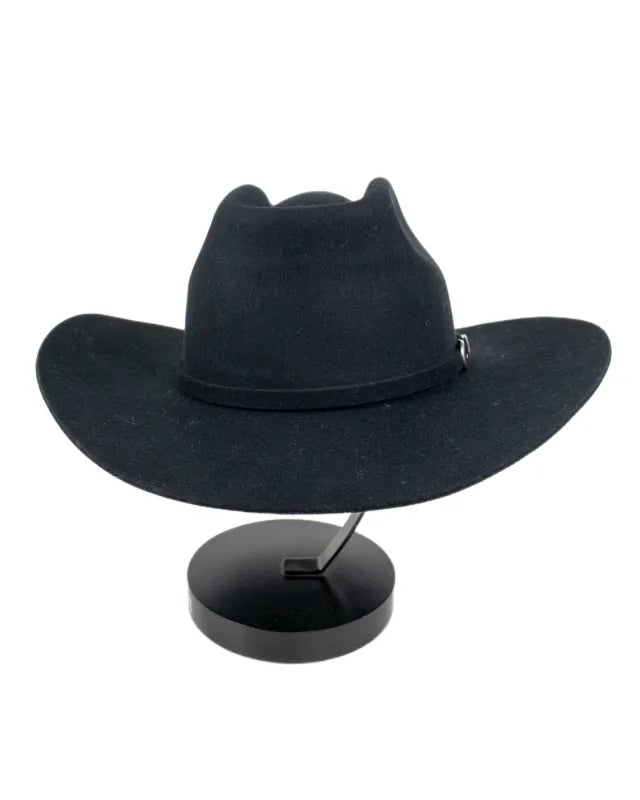 Brixton Prescott Brick Top cowboyhatt i svart ullfilt, produktbild 2