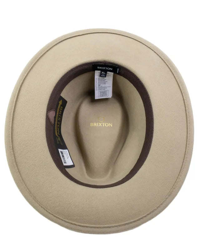 Brixton Messer Fedora i beige ullfilt, produktbild 4