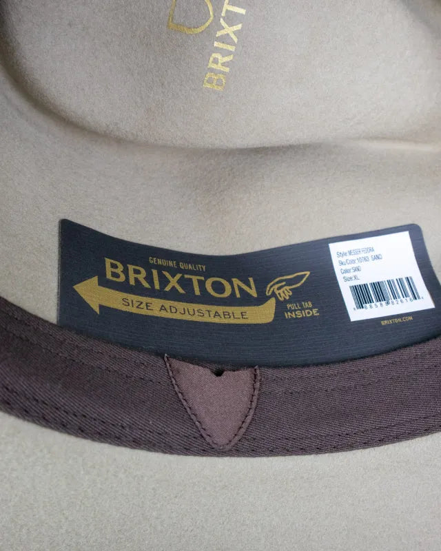Brixton Messer Fedora i beige ullfilt, produktbild 5