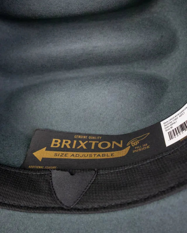 Brixton Laredo WTHR GUARD cowboyhatt i grå ullfilt, produktbild 5