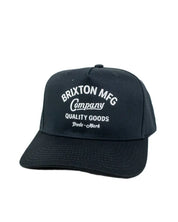 Brixton Stratton Snapback keps i svart bomull, produktbild 1