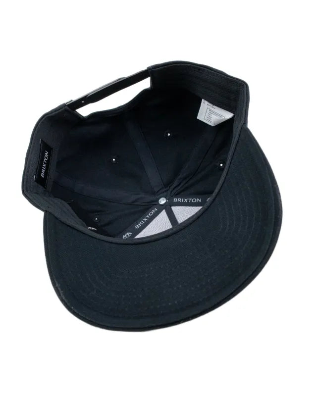 Brixton Stratton Snapback keps i svart, produktbild 5