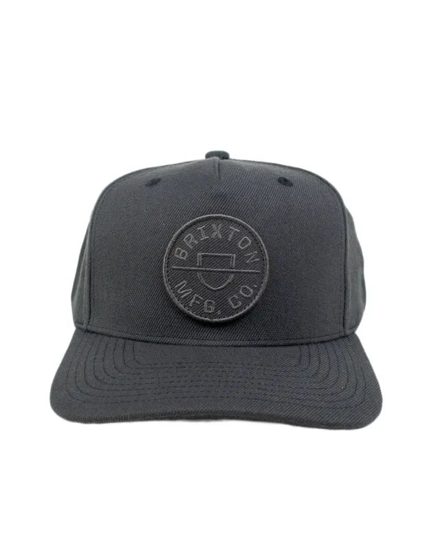 Brixton Crest Snapback keps i svart, produktbild 2