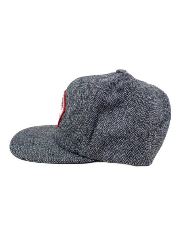 Brixton Dyson Snapback keps i svart fiskbensmönster, produktbild 2