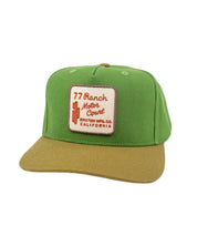 Brixton Ranch Moto Court Snapback keps i grönt och ockra, produktbild 1