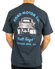 Brixton Ford Built Tough 4x4 t-shirt, ryggtryck med Ford-pickup i ljusblått