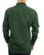 Wrangler Western Shirt, detalj av bröstficka med lock och W-söm