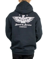 Brixton - Hoodie - Ewing Hood Black - Svart