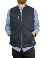 Brixton - Vändbar Väst - Builders Abraham Reversible Vest Black/Olive Surplus - Flerfärgad