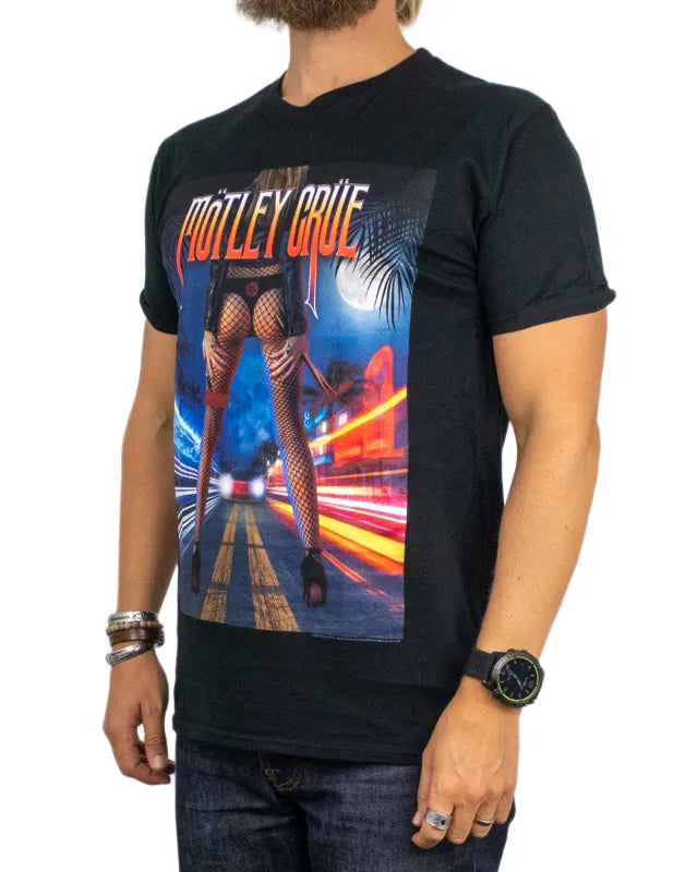 Band Tee - T-Shirt - Mötley Crüe - Miami - Svart