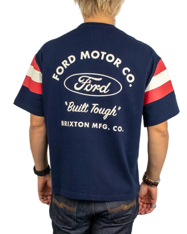 Brixton - T-shirt - Ford Built Tough Jersey American Navy - Blå