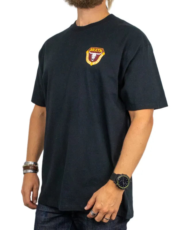 Brixton - T-shirt - Fraser Standard Tee Black - Svart