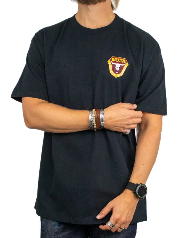 Brixton - T-shirt - Fraser Standard Tee Black - Svart