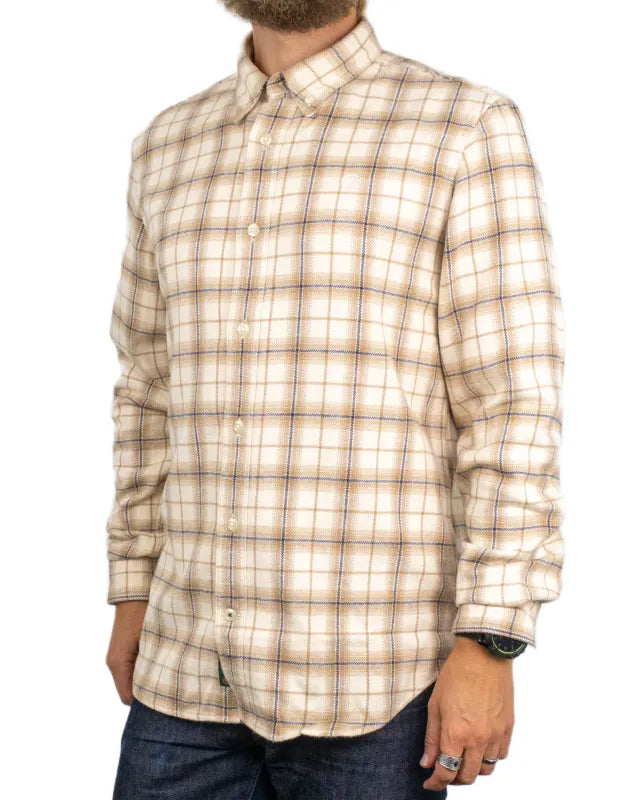 Timberland - Flanellskjorta - Check Shirt - Khaki / Beige