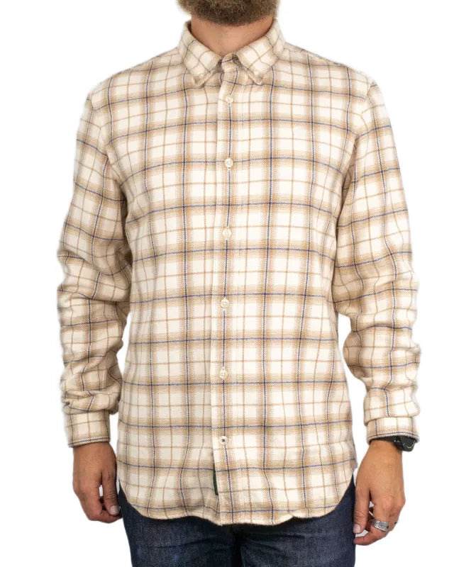 Timberland - Flanellskjorta - Check Shirt - Khaki / Beige
