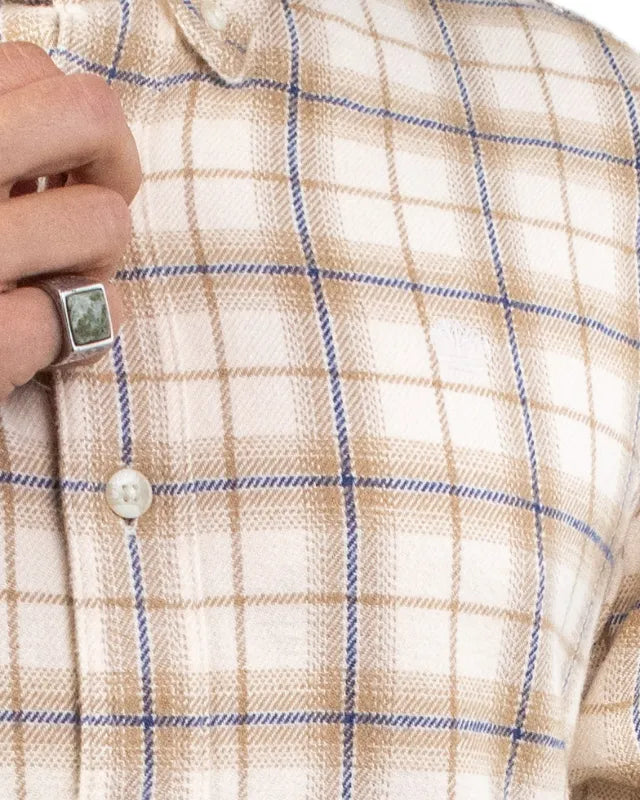 Timberland - Flanellskjorta - Check Shirt - Khaki / Beige