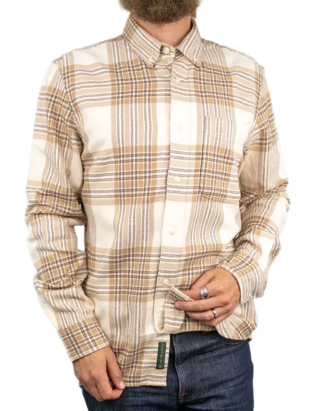 Timberland - Flanellskjorta - House Check - Khaki / Beige