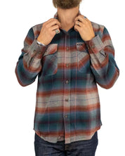 Brixton - Flanellskjorta - Bowery Flannel Multi Shadow - Flerfärgad