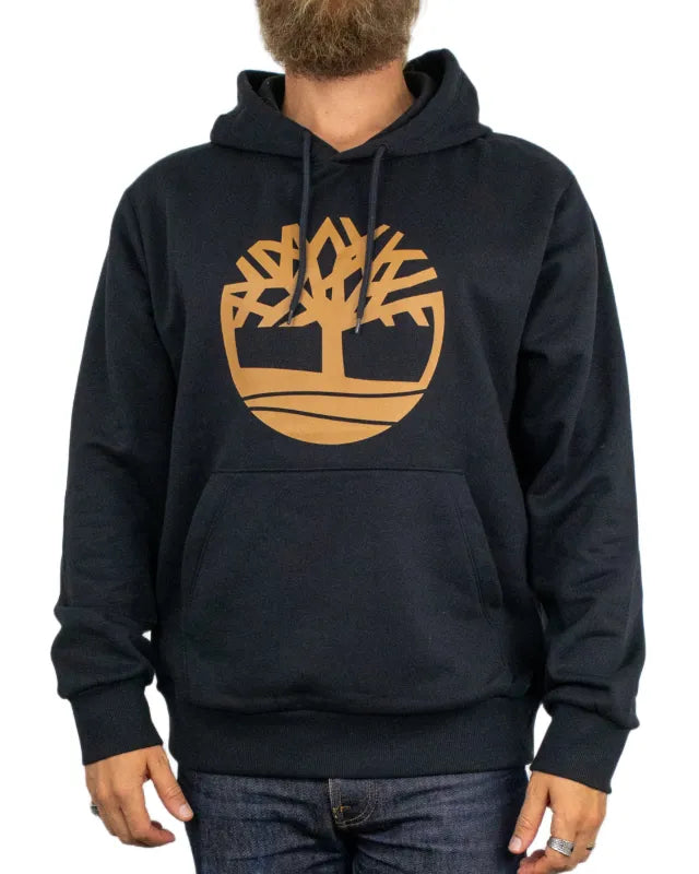 Timberland - Hoodie - Northwood Tree Logo Brushed Back - Svart