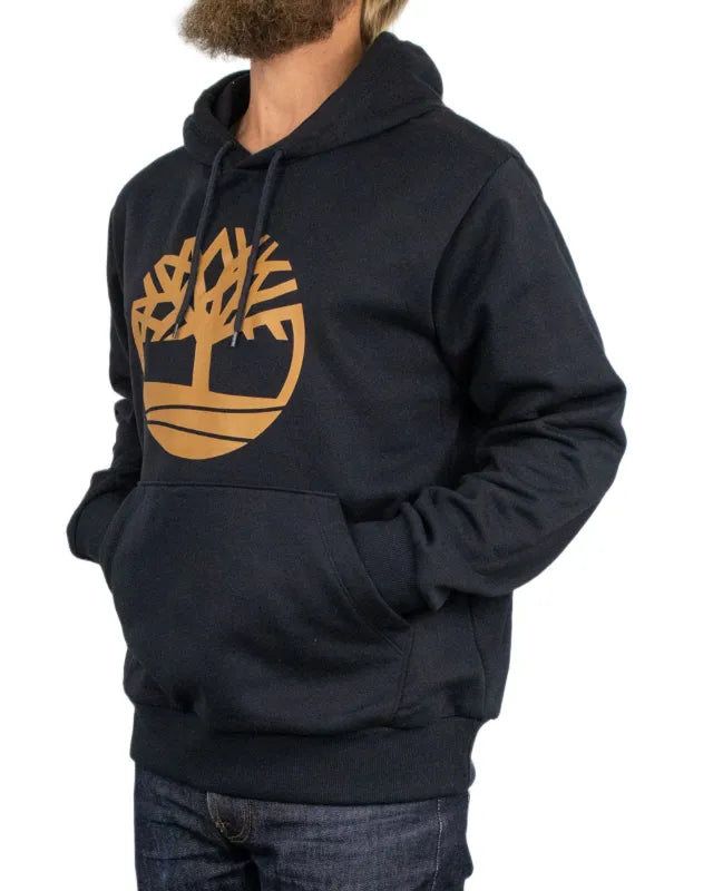 Timberland - Hoodie - Northwood Tree Logo Brushed Back - Svart