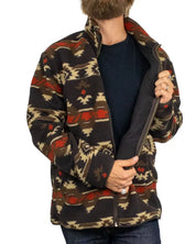 Wrangler - Fleecejacka - Sherpa Fleece Jacket Aztec Chocolat - Brun