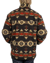 Wrangler - Fleecejacka - Sherpa Fleece Jacket Aztec Chocolat - Brun