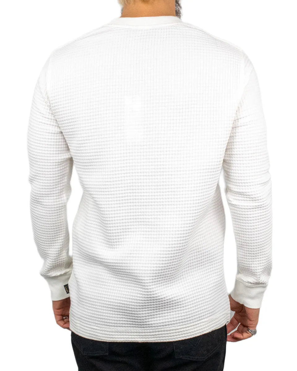 Lee Jeans - Långärmad T-shirt - Waffle Tee Off White - Vit