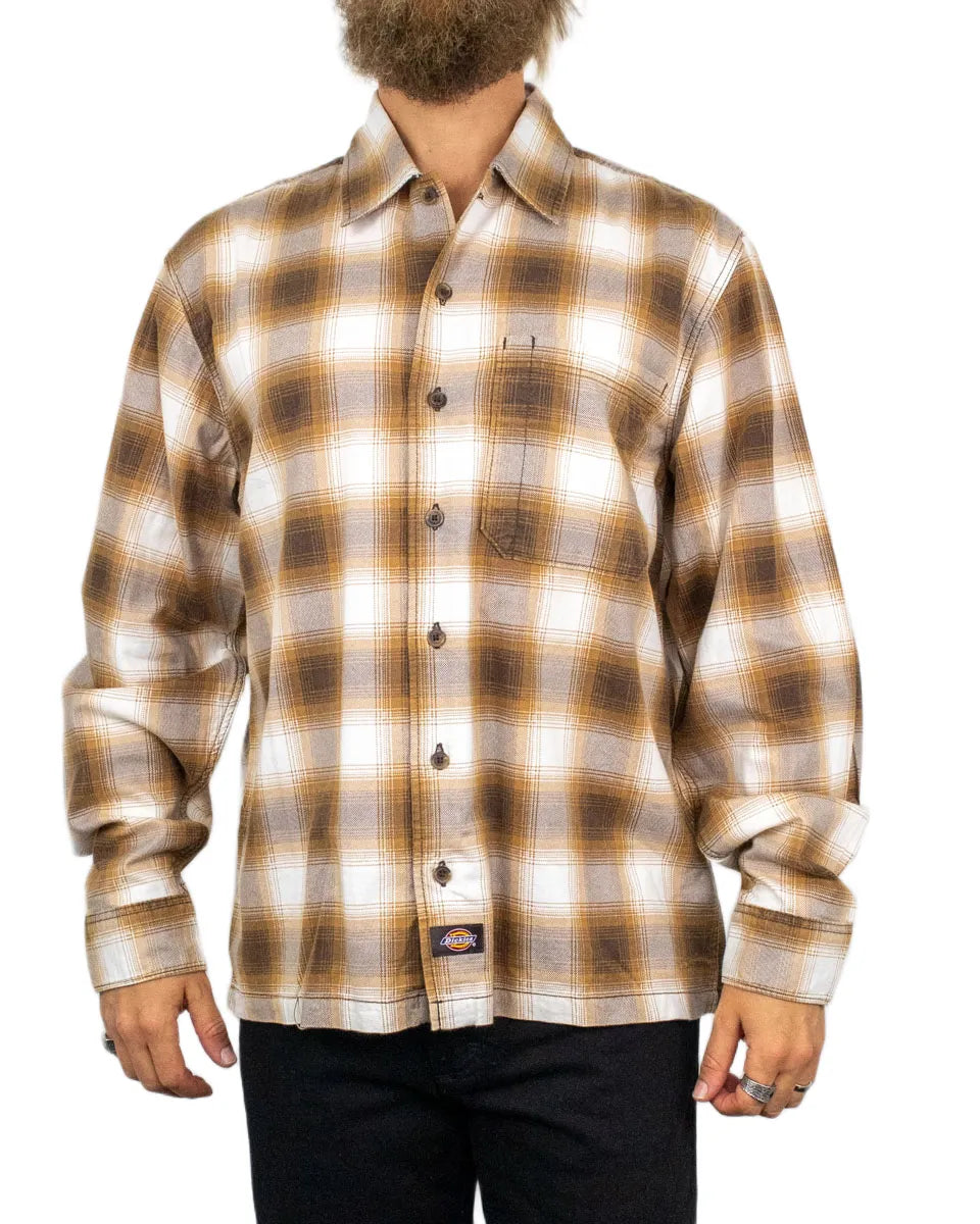 Dickies - Flanellskjorta - Gulfport - Brun