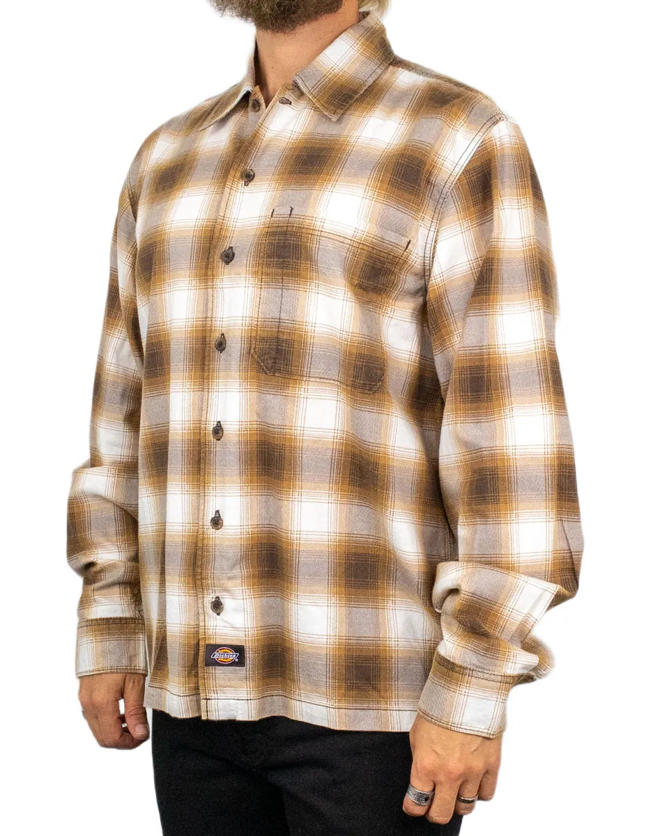 Dickies - Flanellskjorta - Gulfport - Brun