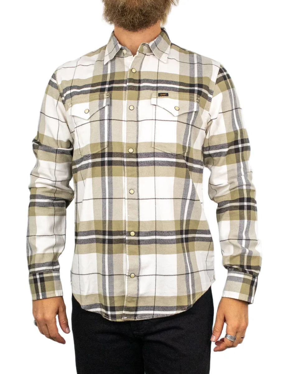 Lee Jeans - Skjorta - Clean Western Shirt Chocolate Plaid - Brun