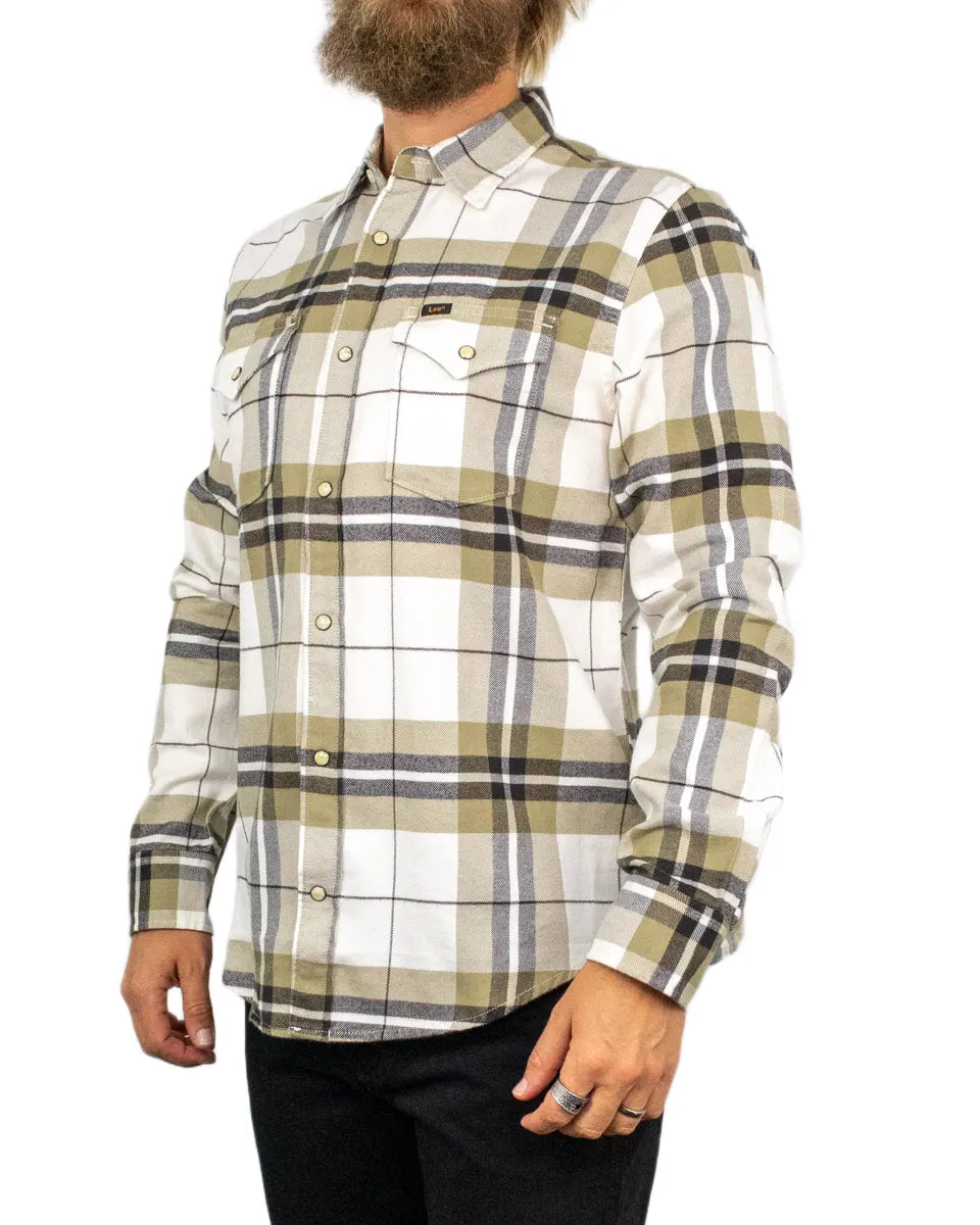 Lee Jeans - Skjorta - Clean Western Shirt Chocolate Plaid - Brun