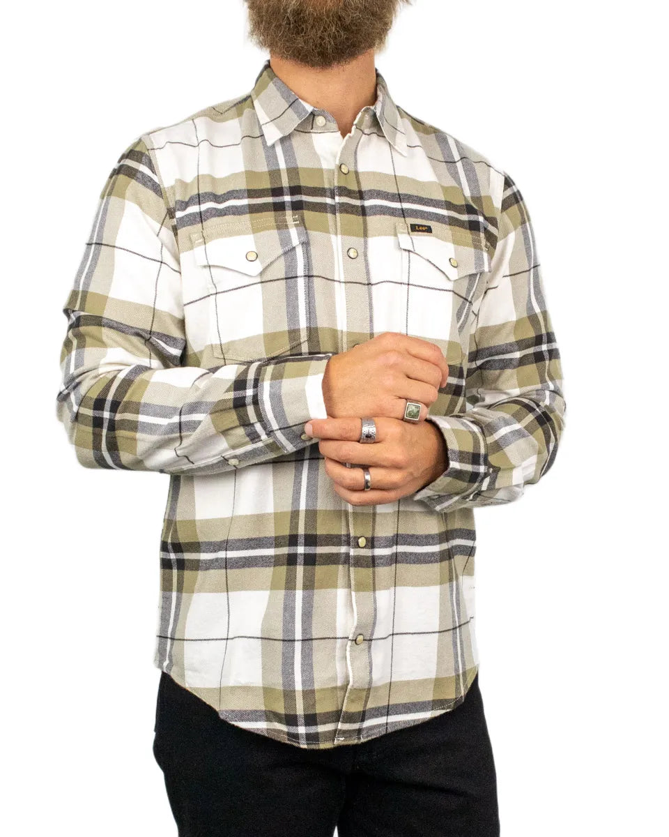 Lee Jeans - Skjorta - Clean Western Shirt Chocolate Plaid - Brun