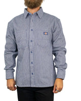 Dickies - Skjorta - 247 Garment Dyed Work Shirt - Blå
