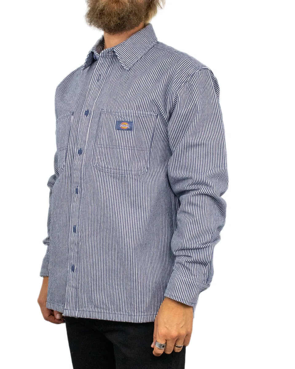 Dickies - Skjorta - 247 Garment Dyed Work Shirt - Blå