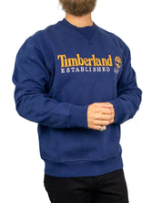 Timberland - Sweatshirt - 1973 Embroidered Logo BB Crew - Blå
