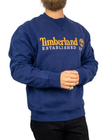 Timberland - Sweatshirt - 1973 Embroidered Logo BB Crew - Blå