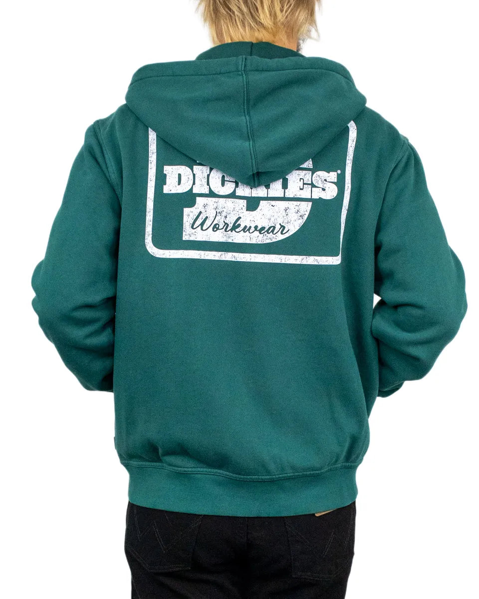Dickies - Hoodie - Minden Zip - Grön
