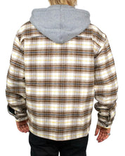 Dickies - Overshirt - Eustis Hooded Flannel - Khaki / Beige