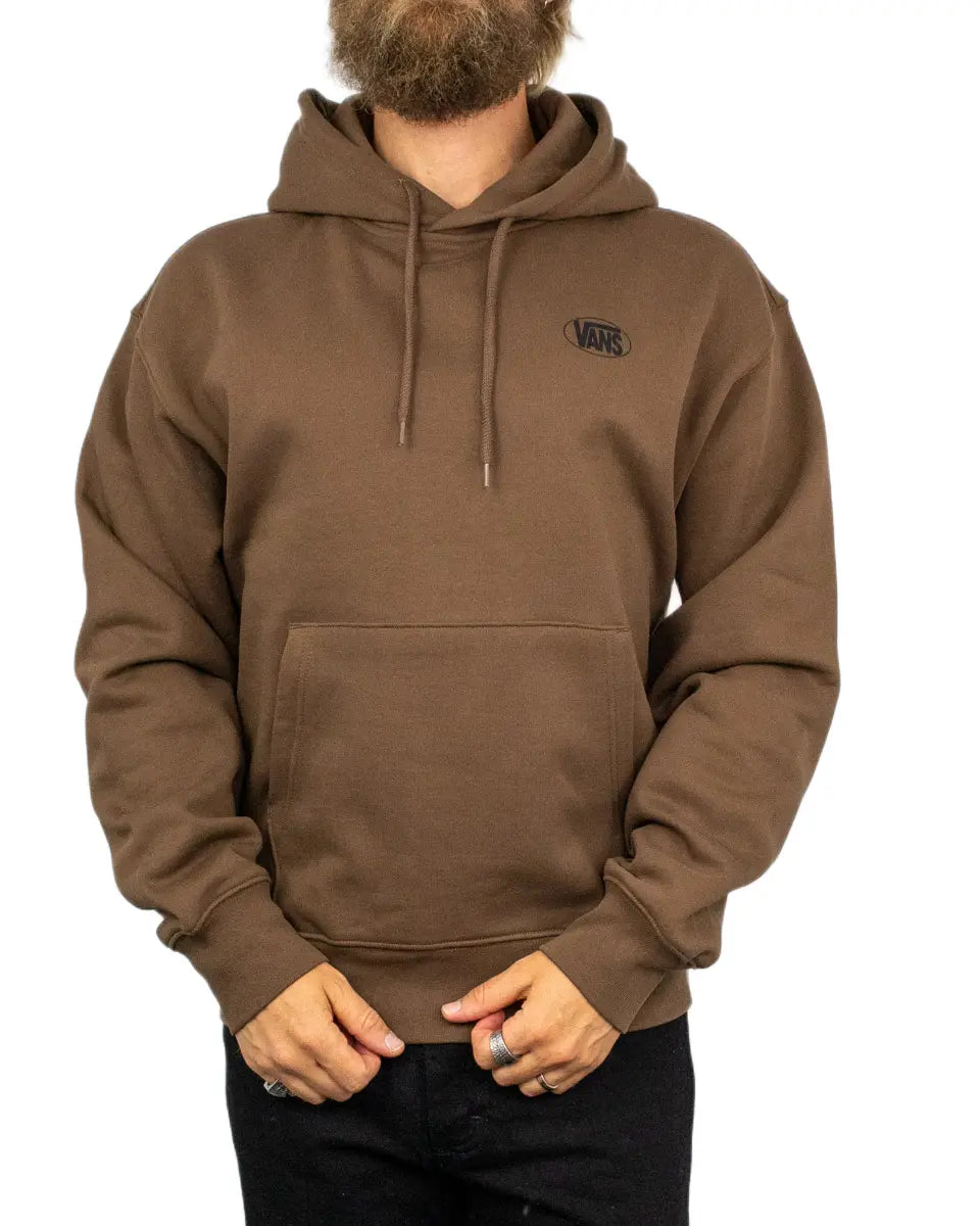 Vans - Hoodie - Oval Logo Pullover - Brun