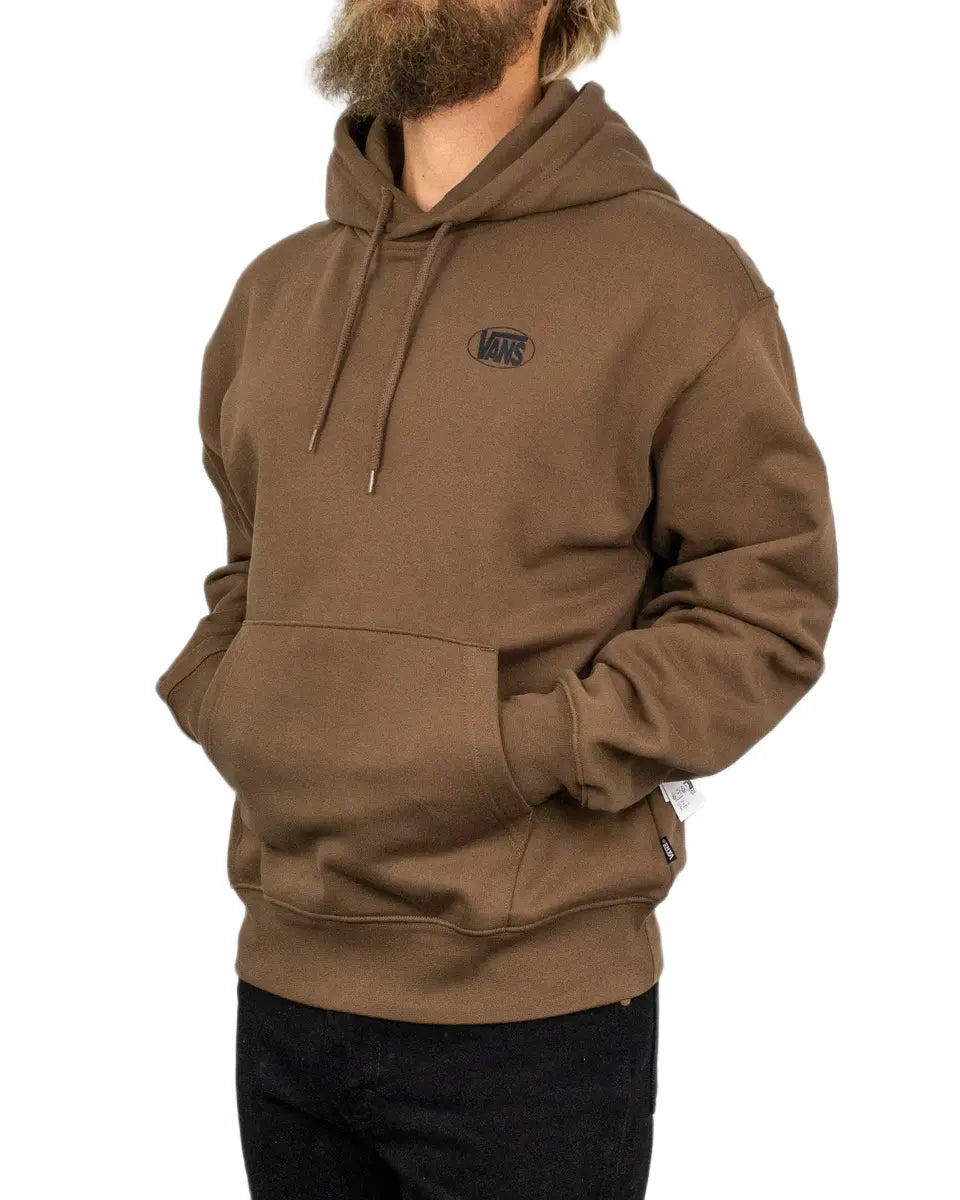 Vans - Hoodie - Oval Logo Pullover - Brun